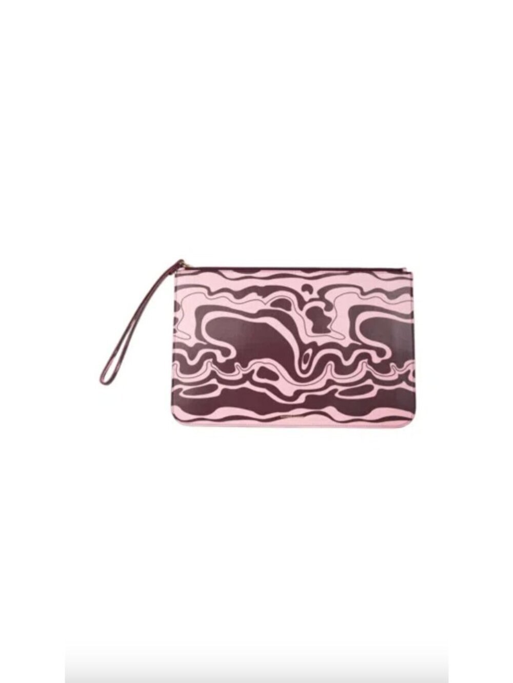 MANSUR GAVRIEL Zip Pouch Leather Flamingo Plum Womens